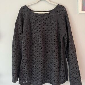LOFT Granite Textured Knit Sweater